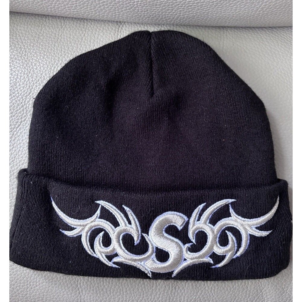 Supreme New Era Tribal S Logo Beanie Heather black "OS FITS ALL"